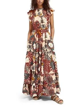 Scotch & Soda Tiered Maxi Dress